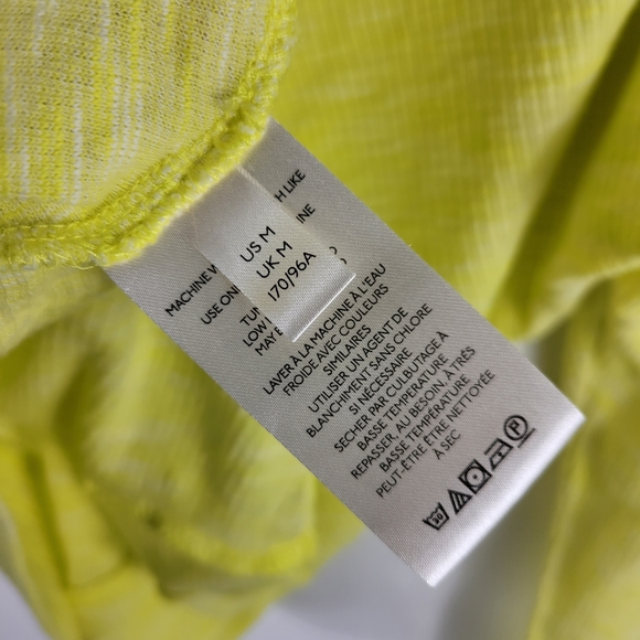 Anthropologie Micro Ribbed Drop Shoulder Asymmetric Hem Tee - Picture 7 of 8